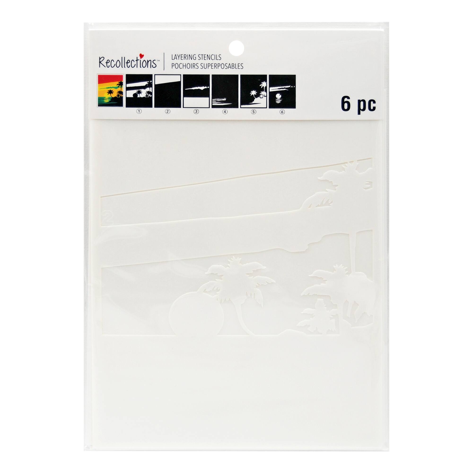Beach Sunset Layering Stencils by Recollections™